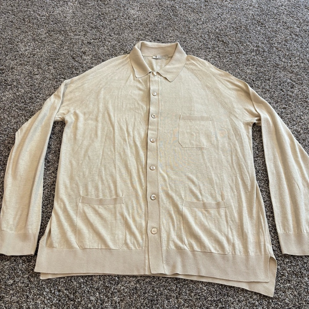 Piacenza linen and silk cardigan